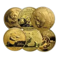 1/2 oz Chinese Gold Panda Coins - Random Year