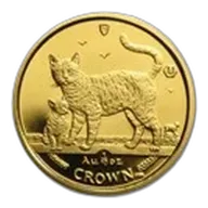 2002 Isle of Man 1/10 oz Gold Bengal Cat