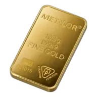 100 Gram Metalor Gold Bar