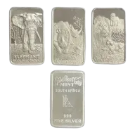 10g Fine Silver Minted Bar - African Big 5