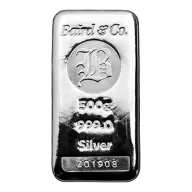 500g Silver Bar Cast 999