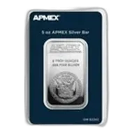 5 oz Silver Bar - APMEX (TEP Packaging)