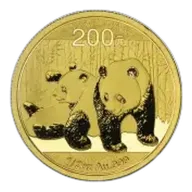 2010 Gold Panda 0.5 oz Bullion Coin