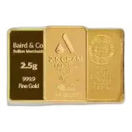 2.5 Gram Gold Bar