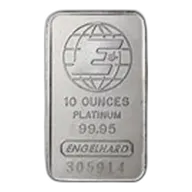 10 oz Platinum Bar - Engelhard (w/o Assay)