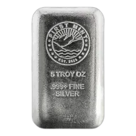 5 oz Silver Cast Bar