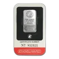 1 oz Engelhard Platinum Bar