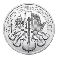Austrian 1oz Silver Philharmonic - Backdated