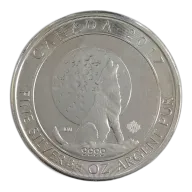 Silver Howling Wolf 3/4 Ounce
