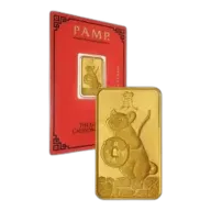 PAMP Suisse Lunar Rat 5g Gold Bullion Bar Pre-Owned