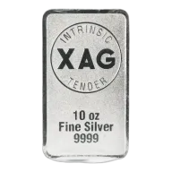 Intrinsic Tender Silver XAG Minted Bar 10oz