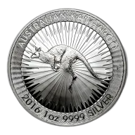 2016 $1 Kangaroo 1oz Silver Bullion Round