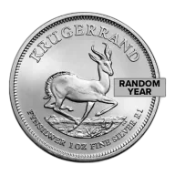 South Africa 1 Oz Silver Krugerrand BU (Dates Our Choice)