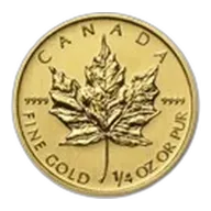 2014 Canada 1/4 oz Gold Maple Leaf BU