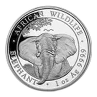 2021 Somalia 1 oz Silver Elephant BU