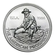 1 oz Silver Round - Engelhard Prospector