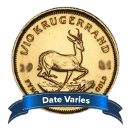 South African Gold Krugerrand 1/10 oz Random Year Uncirculated