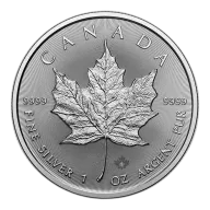 2026 $5 Silver Canadian Maple Leaf 1 oz Brilliant Uncirculated
