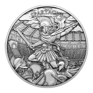 SilverTowne Legendary Warriors Spartacus Silver Round - 1oz