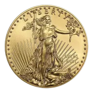 1/2 oz $25 Gold American Eagle Coin (Date Varies)