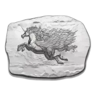 Argentia Silver Art - 10 oz Round "Winged Unicorn" - Matte