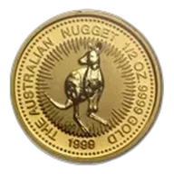1999 Australia 1/2 oz Gold Nugget BU