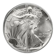 1987 Silver American Eagle - BU