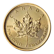 1/10 oz Canadian Gold Maple Leaf Coin - .9999 Pure Gold - RCM - Secure Your Savings