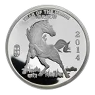2 oz Silver Round - APMEX (2014 Year of the Horse)