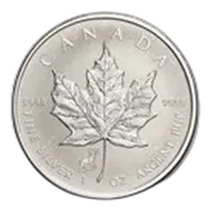 Canada 1 oz Silver Maple Leaf Privy Mark (Random, Abrasions)