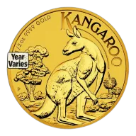 1/2 oz Australian Kangaroo/Nugget Gold Coin (Year Varies)