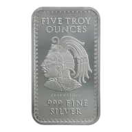 5 OZ SILVER BAR AZTEC CALENDAR