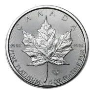 Canada 1 Oz Platinum Maple Leaf (Dates Our Choice)