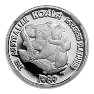 1989 1/10oz Australian Perth Mint Platinum Koala