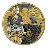 2024 Germania Valkyries: Solveig Valhalla 1 Oz Silver Round BU