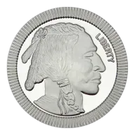 1 Troy oz Buffalo Stackable .999 Fine Round
