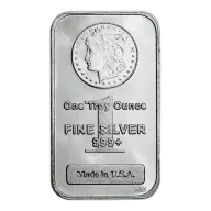 Highland Mint 1 oz Silver Bar - Morgan Design