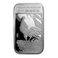 1 oz Silver Bar - APMEX (2017 Year of the Rooster)