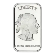 1 oz Silver Buffalo Silver Bar