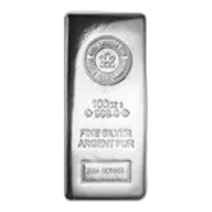 100 oz Royal Canadian Mint Silver Bar