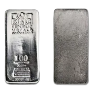 Republic Metals Corp 100 Ounce Silver Bar