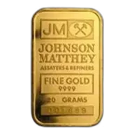 20 gram Gold Bar - Johnson Matthey