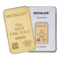 Metalor 20g Gold Bar