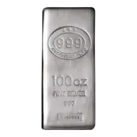 100 Oz JBR Silver Bar
