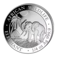 2017 1/4 oz Somalia Silver Elephant Coin (BU)