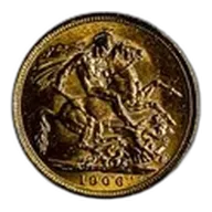 1906-M Australia Gold Sovereign Edward VII BU
