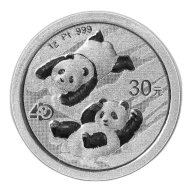 2022 1 Gram Platinum Chinese Panda Coin - Chinese Mint