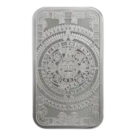 5 oz Aztec Calendar Silver Bar