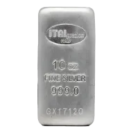 10 oz Italpreziosi Bars Silver Bar
