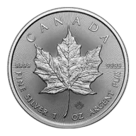 2024 1 oz Canadian Silver Maple Leaf Coin BU